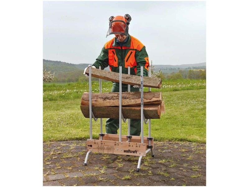 Cavalletto Pieghevole In Metallo Per Seghe A Catena, Portata 150 Kg, Dimensioni 82x80,5x79 Cm, Regolabile In Altezza