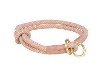 Trixie Zug-Stopp-Halsband Soft Rope Rosa-Hellrosa Ø 10 mm / Umfang 40 cm