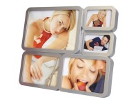 Bilderrahmen Multi Metall Silber 26 x 28,5 cm