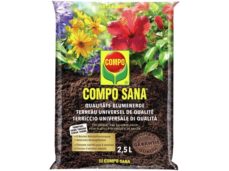 Compo Sana QualitätsBlumenerde 2,5 l kaufen bei OBI
