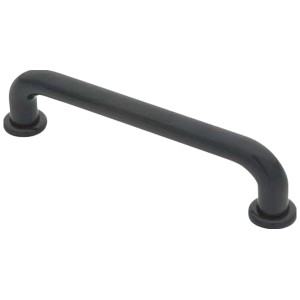 Maniglia per mobili in plastica nera, modello 0364, per armadi e cassetti.