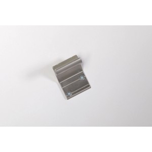 Support de main courante en aluminium, lot de 2 pour main courante en bois (Ø 52mm) pour montage mural.