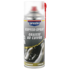 Presto Spray cuivre 400ml pour réparation peinture et protection corrosion.