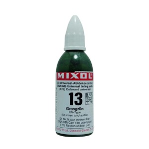 Mixol Abtönfarbe Grasgrün, 20g Flasche. Universal Abtönkonzentrat für Farben, Lacke & Lasuren.
