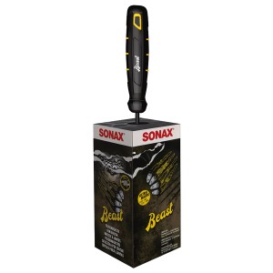 Brosse pour jantes Sonax Beast Edition avec manche ergonomique et brosse en microfibre.