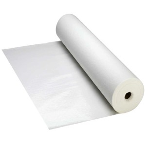 Rouleau de tissu de protection blanc, 1 x 10 m, pour protéger les sols pendant les travaux de rénovation.