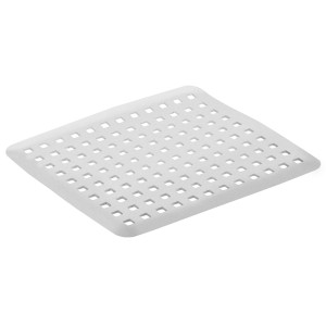 Tappetino per lavello Rotho Basic, grigio freddo, 27x31cm, scolapiatti per cucina.