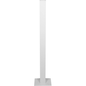 Support blanc pour boîte aux lettres Burg-Wächter Europa EST 1 en aluminium à bétonner.