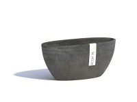 Ecopots Pflanzgefäss Sofia Dunkelgrau (HxBxT) 13,5 x 13 x 30 cm