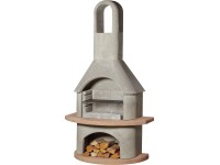 Buschbeck Grillkamin Carmen Beton Grau-Terrakotta