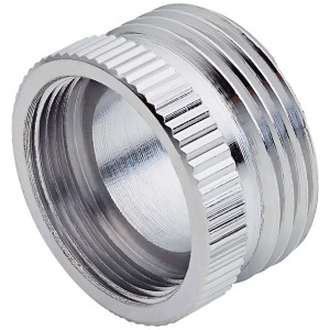 Adaptateur chromé M22 x Ø 26,4 (G 3/4) pour robinets de puisage.