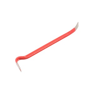 Piede di porco LUX Comfort rosso, 400 mm, in acciaio per utensili con lama lucida.