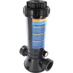 Distributeur de chlore Steinbach pour le dosage automatique des produits chimiques de piscine.