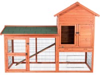 Trixie Kleintierstall Natura mit Freilaufgehege 199 x 146 x 93 cm Braun