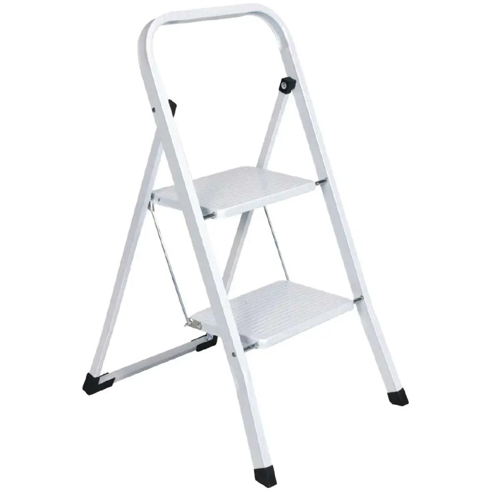 Sgabello pieghevole Basic gradini acciaio Bianco acquista da OBI