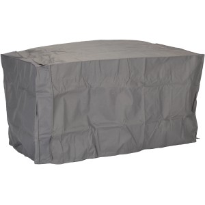 Copertura Acamp Premium grigia per panca da giardino a 3 posti, impermeabile e resistente ai raggi UV.