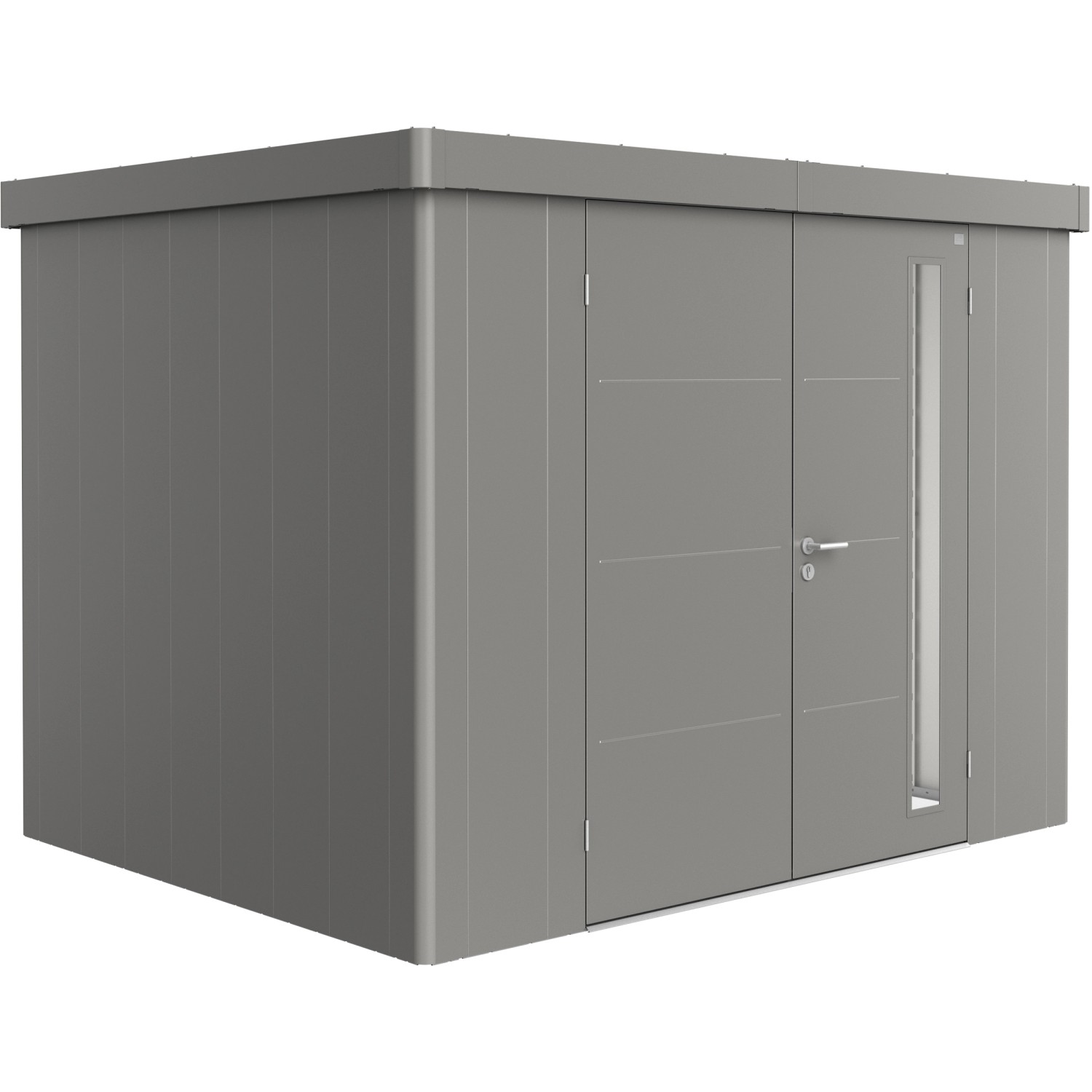 Biohort Gerätehaus Neo 2C Doppeltüre Quarzgrau-Metallic kaufen bei OBI