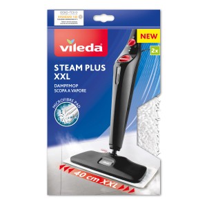 Vileda Steam XXL recharge, lot de 2 pour nettoyeur vapeur. Microfibre pour un nettoyage sans traces.
