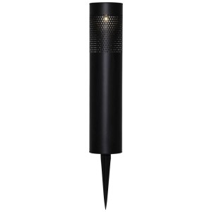 Lampada da giardino solare nera Star Trading Blace con picchetto.
