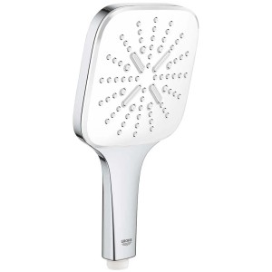 Soffione doccia Grohe Vitalio SmartActive 130 Cube con 3 getti, finitura cromata.