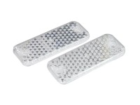 Unitec Heckreflektor Eckig 2 Stück Weiss