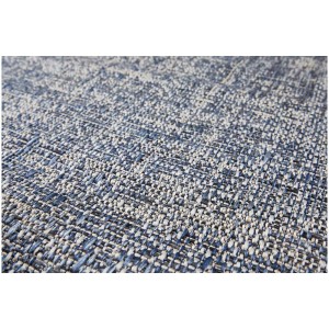 Dettaglio del tappeto Andiamo Clyde in blu-beige, 120x170 cm. Tappeto per esterni con texture robusta.