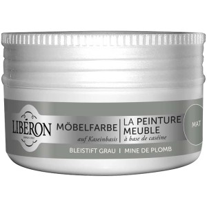 Libéron Möbelfarbe auf Kaseinbasis, Bleistiftgrau, 0,075 l Dose.