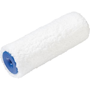 Rullo per verniciatura LUX, 12 cm, microfibra, rullo bianco per vernici su piccole superfici.