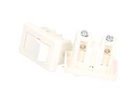 Interruttore a bilanciere da incasso a 1 polo Bianco 2 A / 2 pz