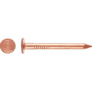 Clous en cuivre, Ø 2,8 mm x 25 mm, 50 pièces, pour construction bois et meubles.