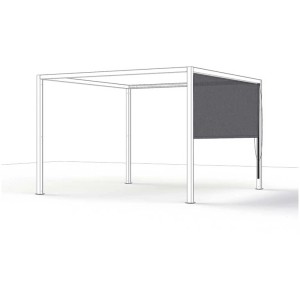 Siena Garden Pergola Roll-Up anthracite, 300x210 cm, accessoire pour tonnelles et pavillons.