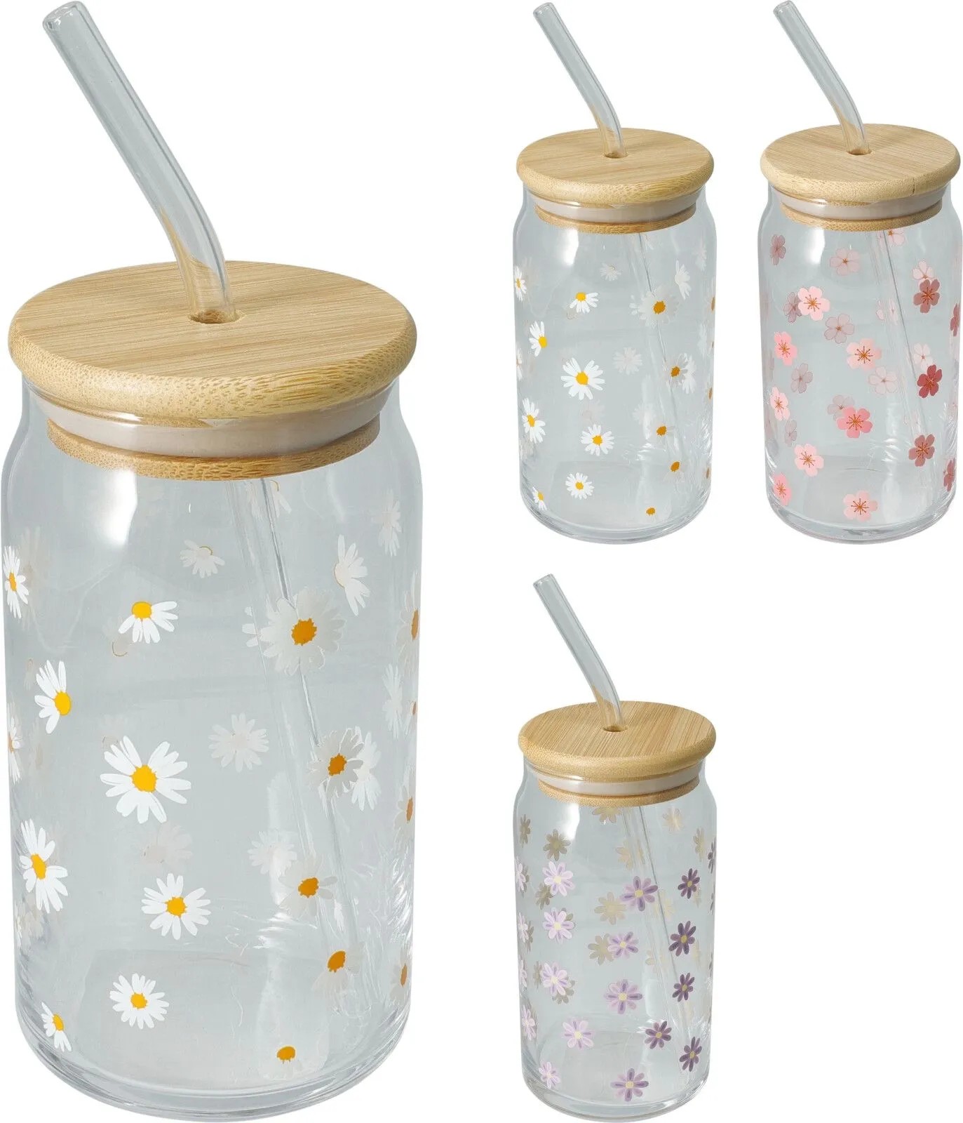 Trinkglas mit Strohhalm assortiert / 1 Stk. kaufen bei OBI