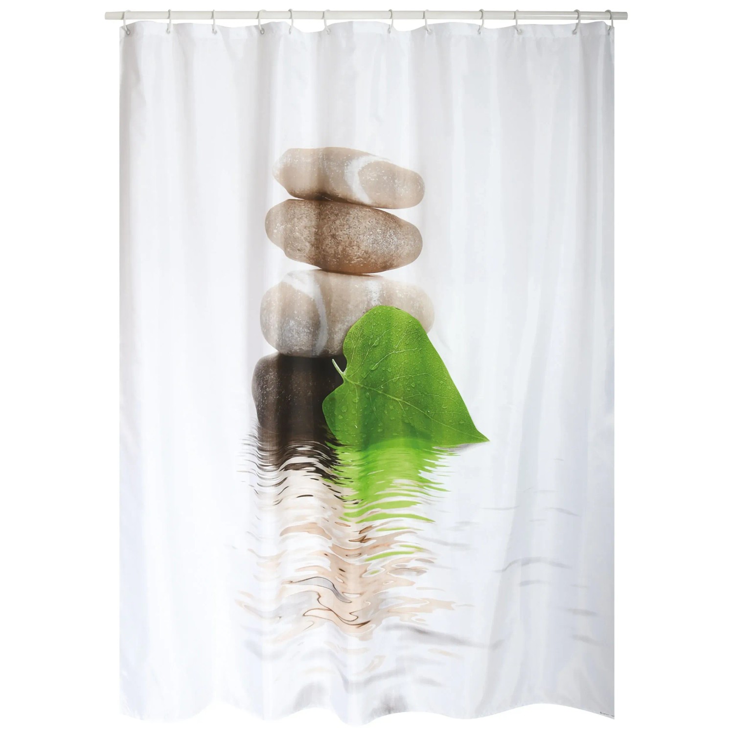 MSV Duschvorhang Silber, 180x200 Cm – Moderner Look, Wasserabweisend