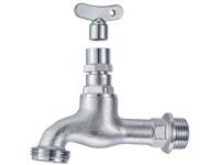 Mateu® Auslaufventil mit Schlüssel Messing verchromt 1/2