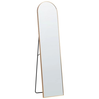 Beliani Miroir à pied Bagnolet métal Or (HxlxP) 150 x 36 x 40 cm