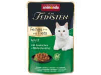 Animonda Vom Feinsten Kaninchen und Hühnerfilet je 85 g / 18 Stk.