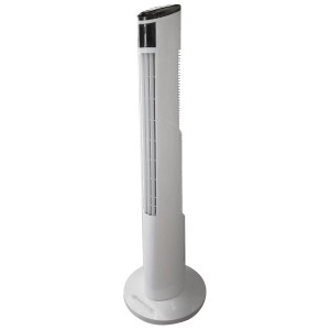 Sonnenkönig Lufterfrischer Air Fresh 9, ein weißer Turmventilator mit Touch-Funktion.