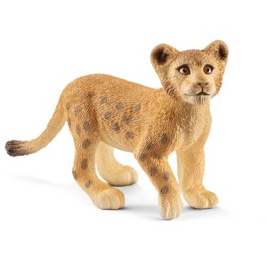 Lionceau Schleich Wild Life détaillé comme figurine jouet.