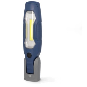 Cartrend lampada da lavoro a LED a batteria, 600 lm, con base magnetica e gancio.