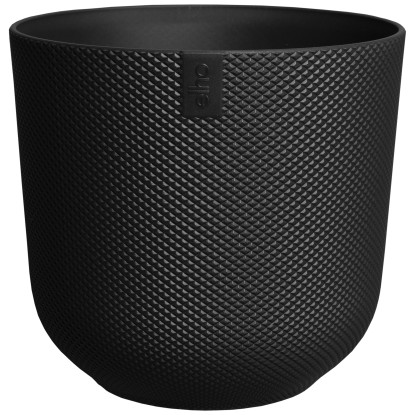 Elho Übertopf Jazz Round Living Black Ø 14,2 cm / Höhe 13 cm