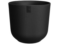 Elho Übertopf Jazz rund Living Black Ø 26 cm / Höhe 24,2 cm