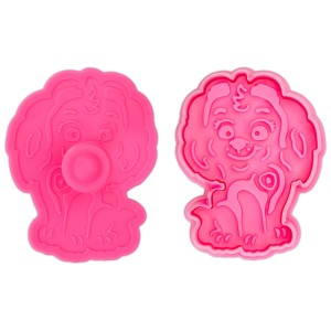 Pinke Paw Patrol Ausstecher Skye mit Auswerfer für Plätzchen, Fondant und Knete.