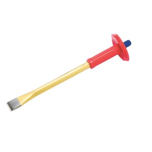 Scalpello da muratore LUX piatto, 400 mm, con protezione per le mani.