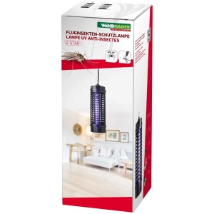 Lampada antizanzare Windhager 4 Star per ambienti fino a 40 m² nella scatola.