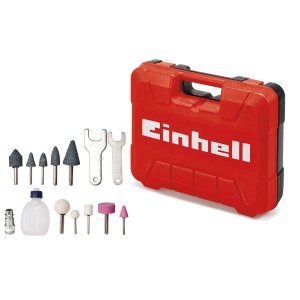 Einhell TC-PP 220 meuleuse pneumatique à crayon avec embouts de meulage et coffret.