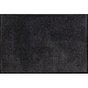 Tapis de propreté gris, 60x90 cm, idéal pour l'intérieur comme barrière anti-saleté.
