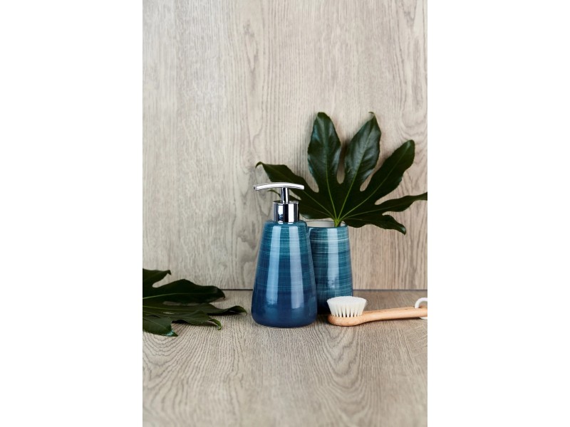 Wenko Portaspazzolino Ceramica Polaris - Rosa Pastello - Ø 7,5x11,2cm - Foto 3