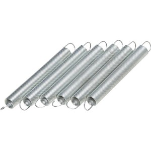 Molle di tensione Windhager per copertura compostiera, zincate, per un fissaggio sicuro.