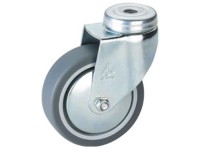 Doerner + Helmer Apparate-Lenkrolle mit Rückenloch Ø 7,5 cm / Bauhöhe 10,1 cm