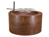 Nouvel Feuerstelle Rondella Stahl Rostfarben (HxBxT) 50 x 95 x 95 cm